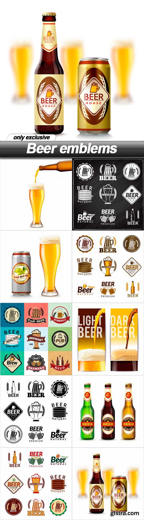 Beer emblems - 10 EPS