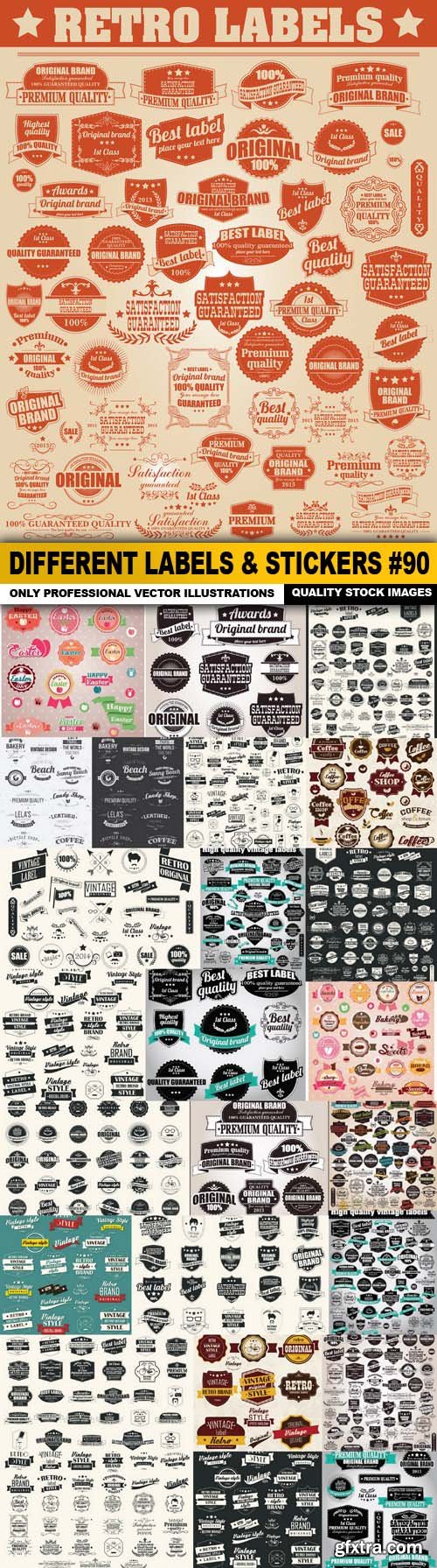 Different Labels & Stickers #90 - 25 Vector