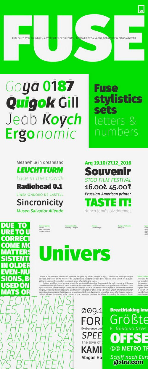 Fuse Font Family $180 (Retail)