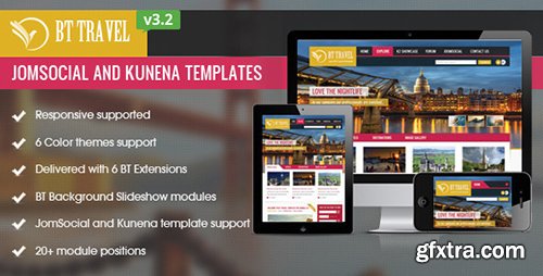 ThemeForest - BT Travel v3.2.1 - Jomsocial and Kunena Template - 3044869