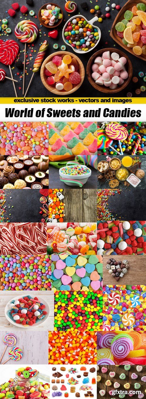 World of Sweets and Candies - 25xUHQ JPEG