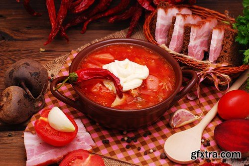 Ukrainian National Food and Cuisine - 25xUHQ JPEG