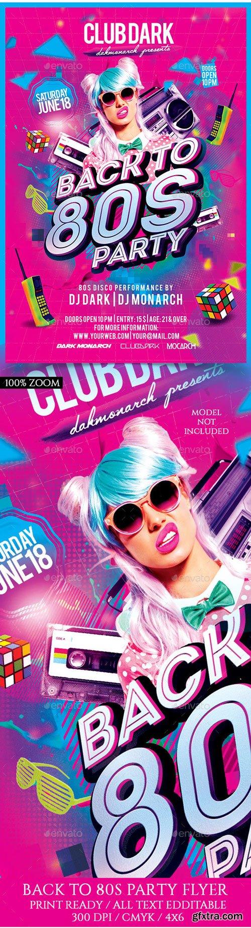 GraphicRiver - Back To 80s Party Flyer - 16437632