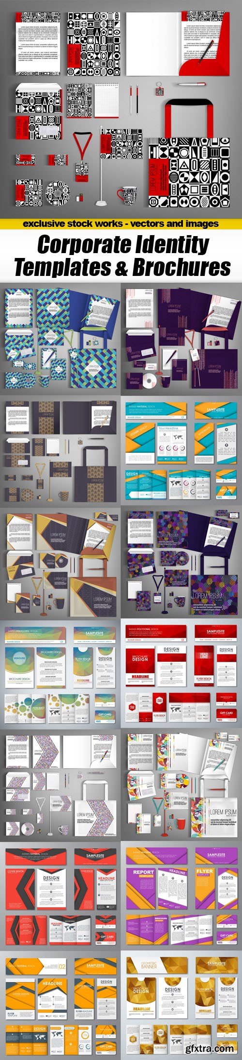 Corporate Identity Templates & Brochures - 15xEPS