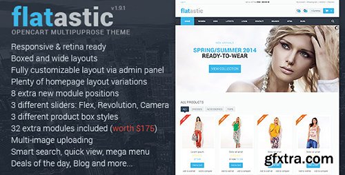 ThemeForest - Flatastic v1.8 - Premium Multipurpose OpenCart Theme - 8186886