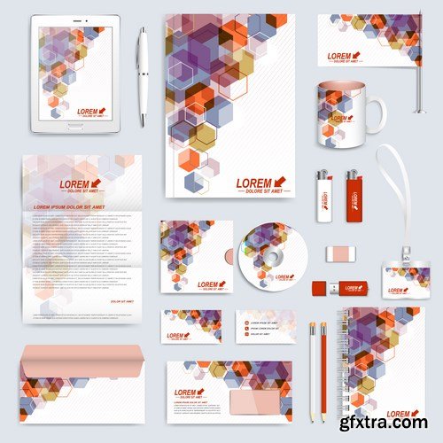 Modern Set of Brochures , Flyer, Booklet, Cover or Annual Report 4 - 18xEPS