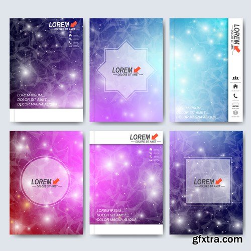 Modern Set of Brochures , Flyer, Booklet, Cover or Annual Report 4 - 18xEPS