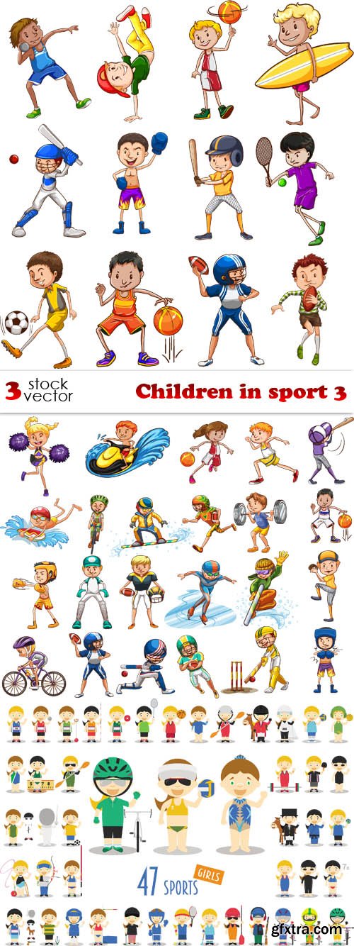 Vectors - Children in sport 3