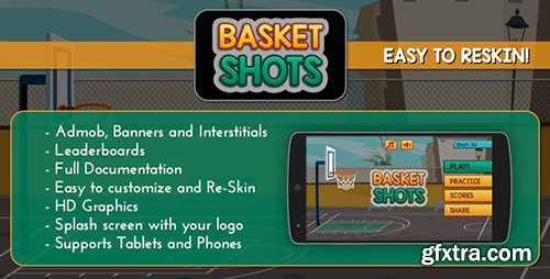 CodeCanyon - Basket Shots v1.0 - HD Basketball Game Template - 12176301