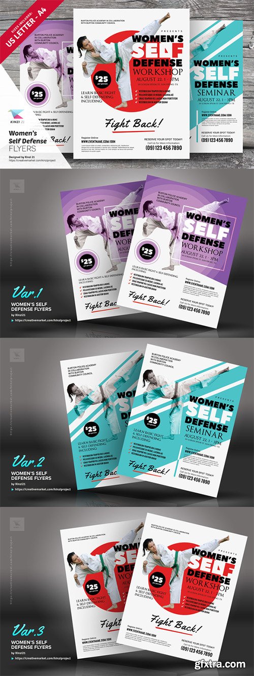 Women's Self Defense Flyer Templates - CM 729634