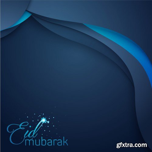 Eid Mubarak Papercut Style 5 - 48 EPS