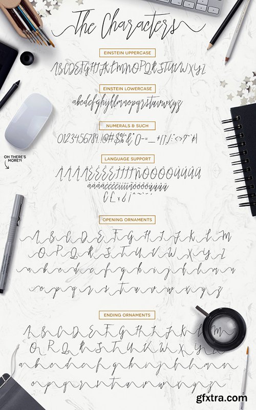 CreativeMarket Einstein Font + Bonuses 627264