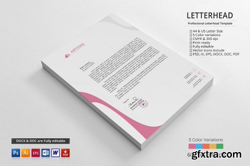 CreativeMarket Letterhead 614154