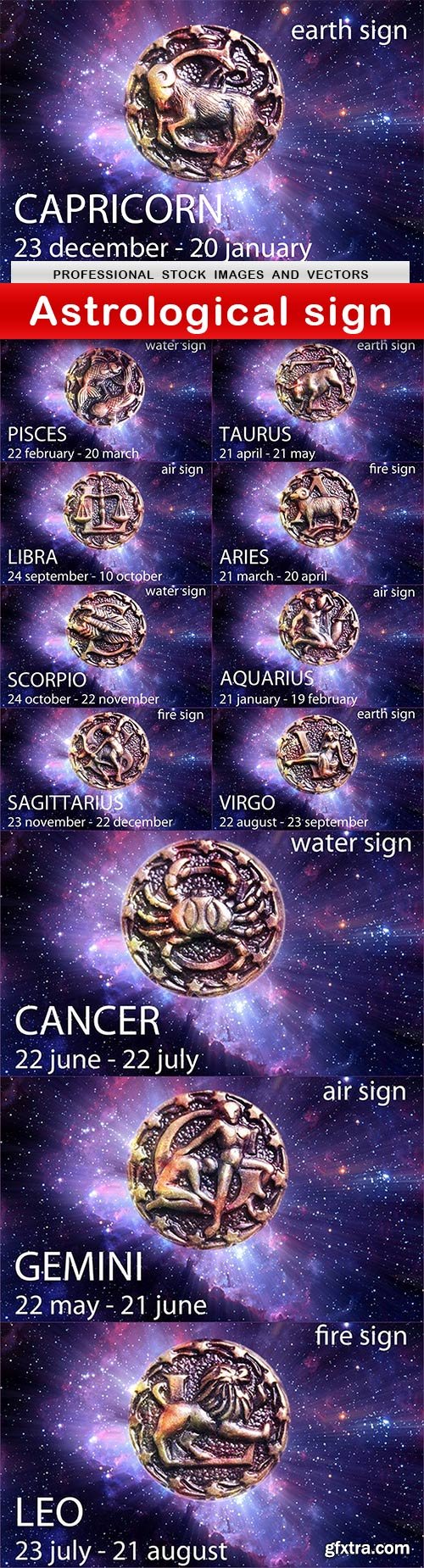 Astrological sign - 12 UHQ JPEG