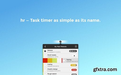 hr - Task timer 1.1.7 (Mac OS X)