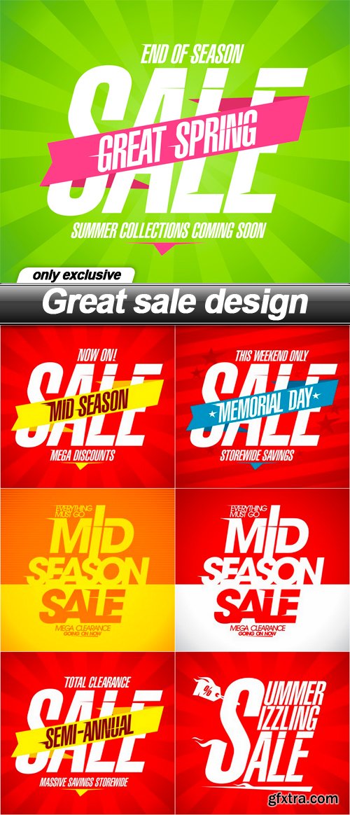 Great sale design - 7 EPS