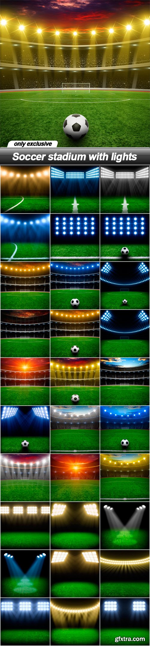 Soccer stadium with lights - 30 UHQ JPEG