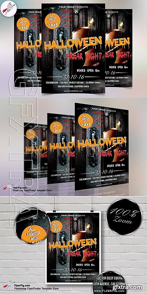 CM - Halloween Party Flyer Template 4 707674