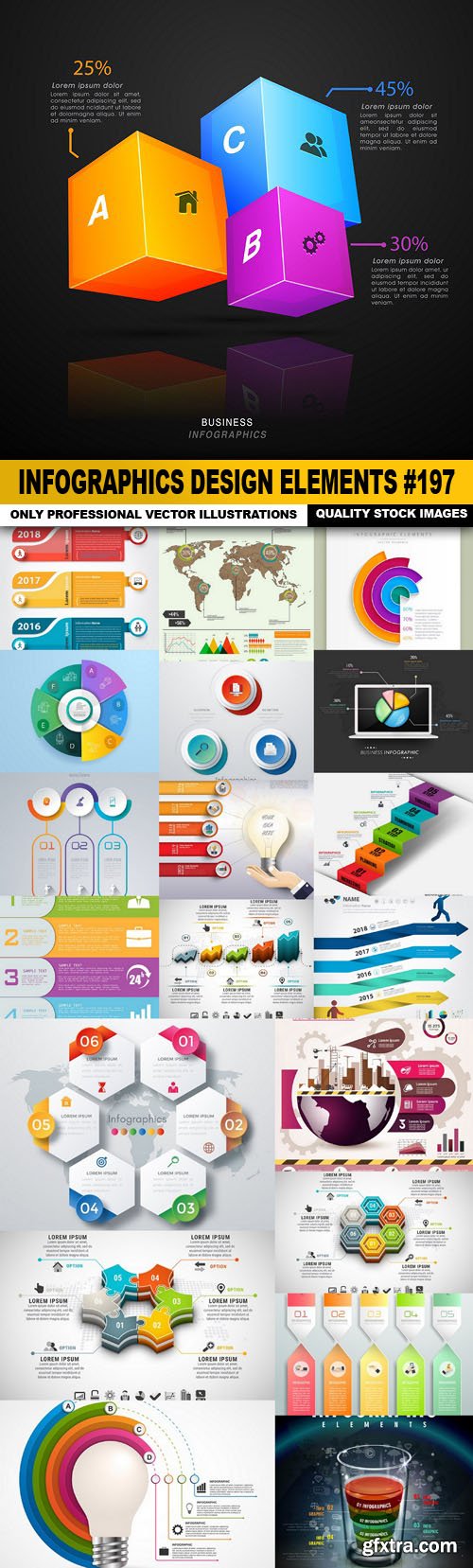 Infographics Design Elements #197 - 20 Vector