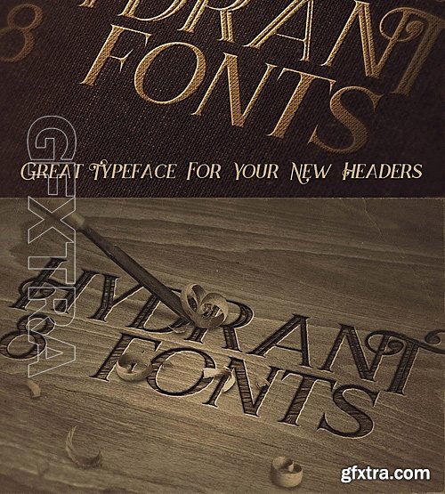 CM - Hydrant - Vintage Style Font 708064