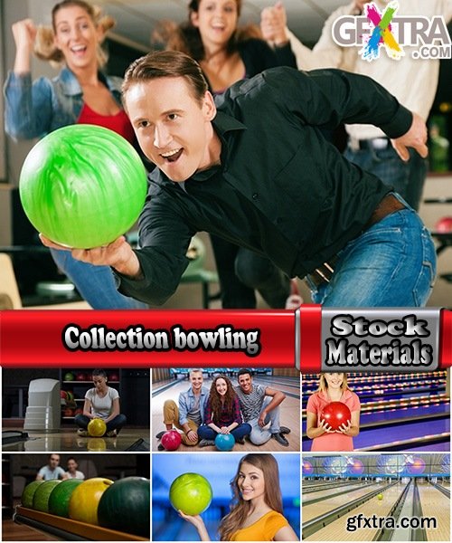 Collection bowling pin a skittle alley ball strike parquet path 25 HQ Jpeg