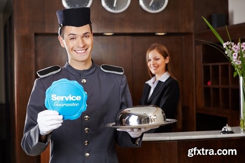 Collection hotel reception room service maid a butler 25 HQ Jpeg