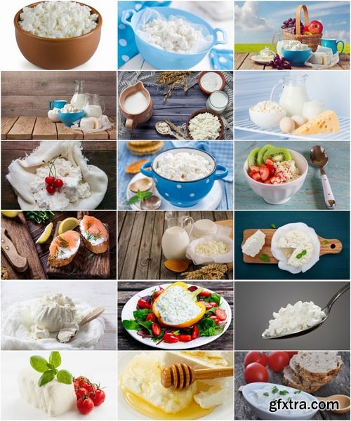 Collection of cheese milk product milk sour milk 25 HQ Jpeg