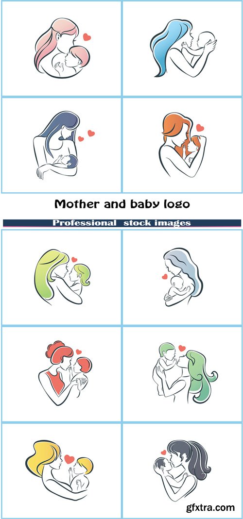 Mother and baby logo