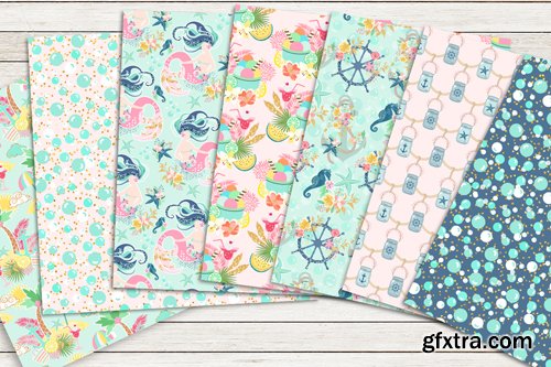 CreativeMarket - SUMMER digital papers 730366