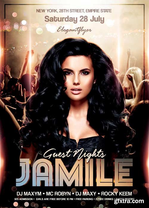 Guest Nights V1Flyer PSD Template + Facebook Cover