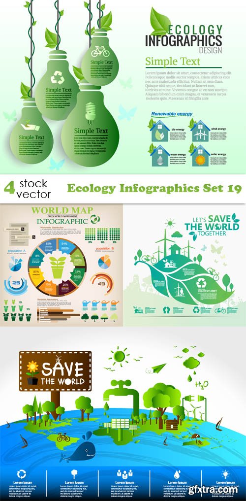 Vectors - Ecology Infographics Set 19