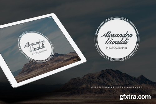 CreativeMarket Circle Logo & Badge Element Vol. 1 706358