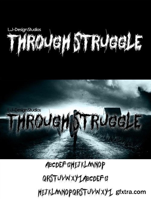 Through Struggle font