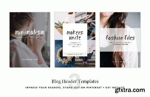 CreativeMarket Tastemaker Blog + Social Pack 660000