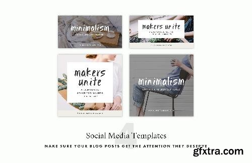 CreativeMarket Tastemaker Blog + Social Pack 660000