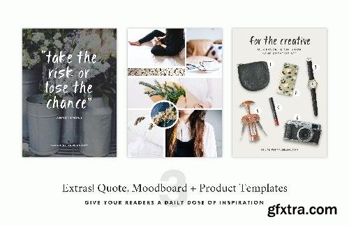 CreativeMarket Tastemaker Blog + Social Pack 660000