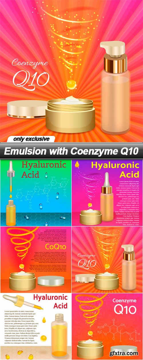 Emulsion with Coenzyme Q10 - 6 EPS