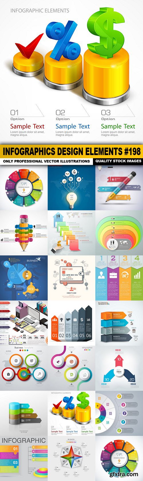 Infographics Design Elements #198 - 20 Vector