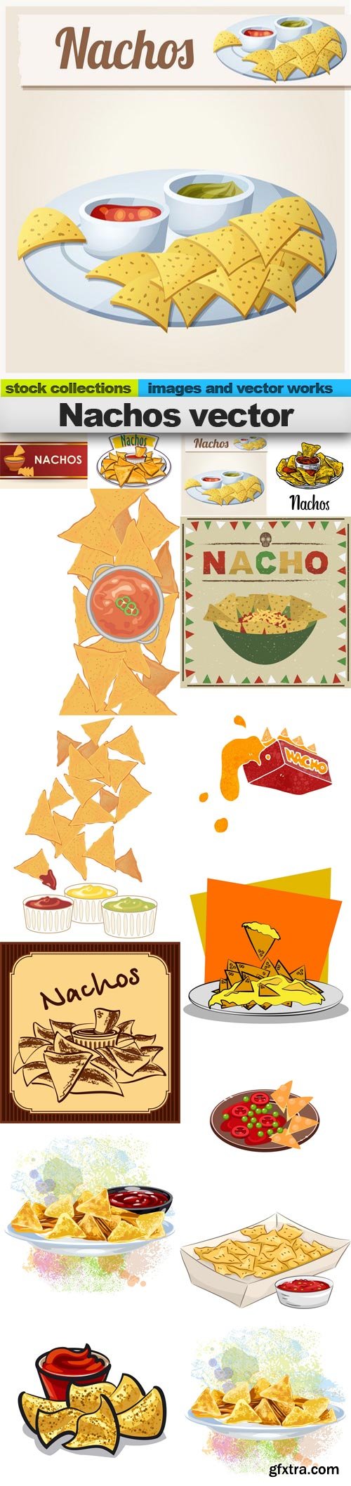 Nachos vector, 15 x EPS