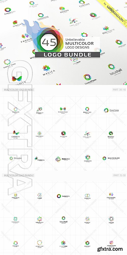 CM - 45 Multicolor Logos Bundle 712092