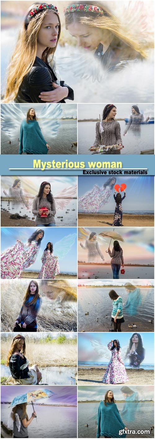 Mysterious woman, creative