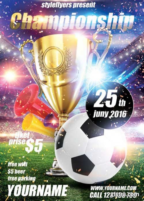 Championship V1 PSD Flyer Template