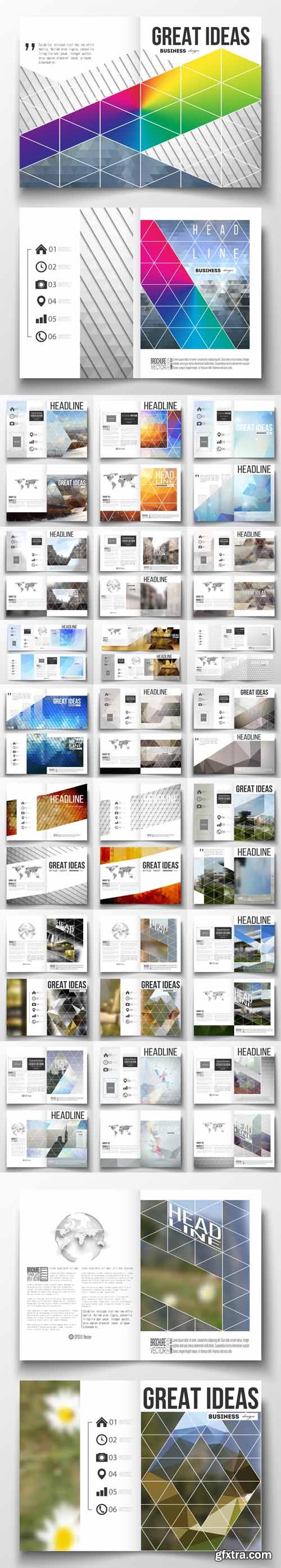 Vector Set - 24 Business Templates for Brochure Magazine Vol 2