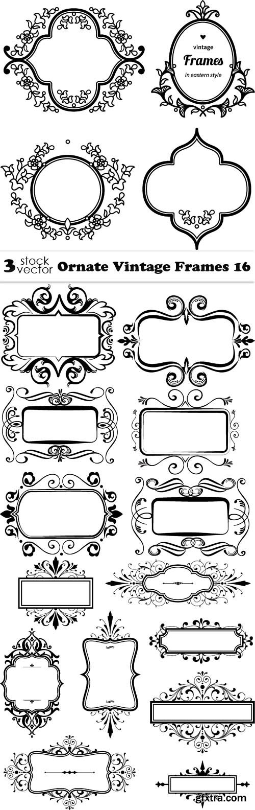 Vectors - Ornate Vintage Frames 16