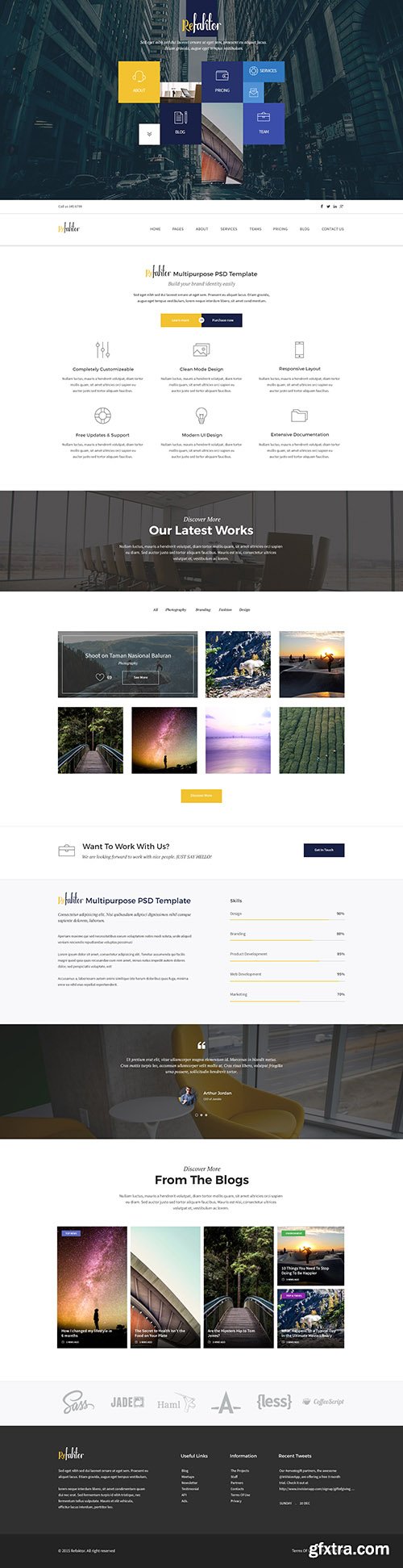 PSD Web Template - Refaktor