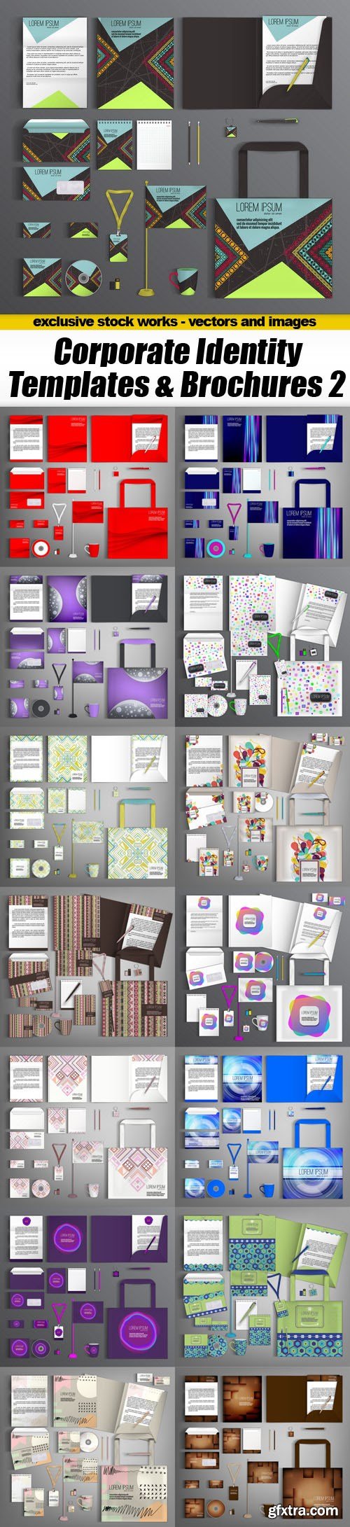 Corporate Identity Templates & Brochures 2 - 15xEPS