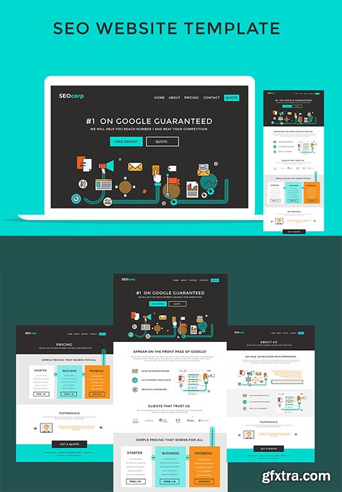 PSD Web Template - SEO 2016