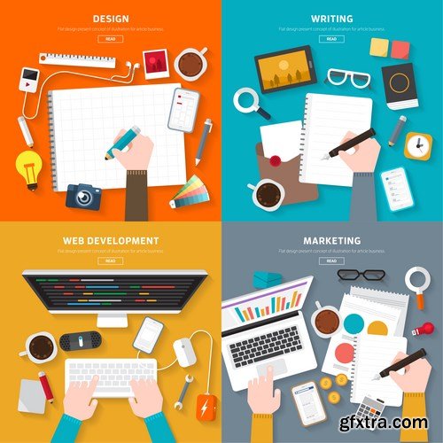 Flat Vector Design 42 - 25xEPS