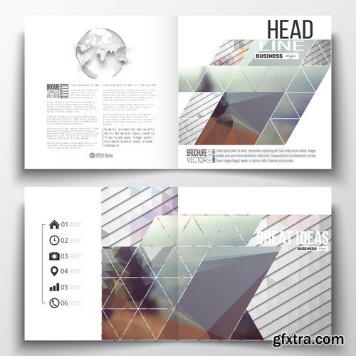 Set of Business Templates, Brochure, Magazine, Flyer & Booklet 3 - 25xEPS