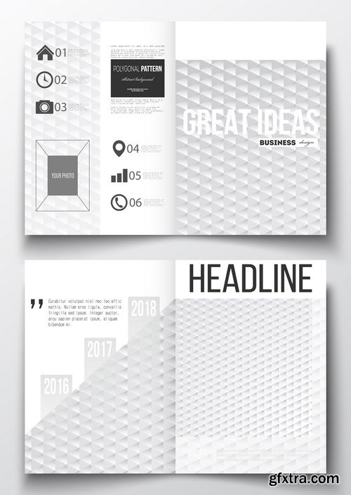 Set of Business Templates, Brochure, Magazine, Flyer & Booklet 3 - 25xEPS